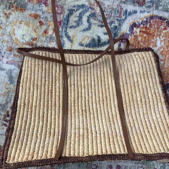 Demellier Large Capri Raffia Tote Bag - Picture 8 of 8
